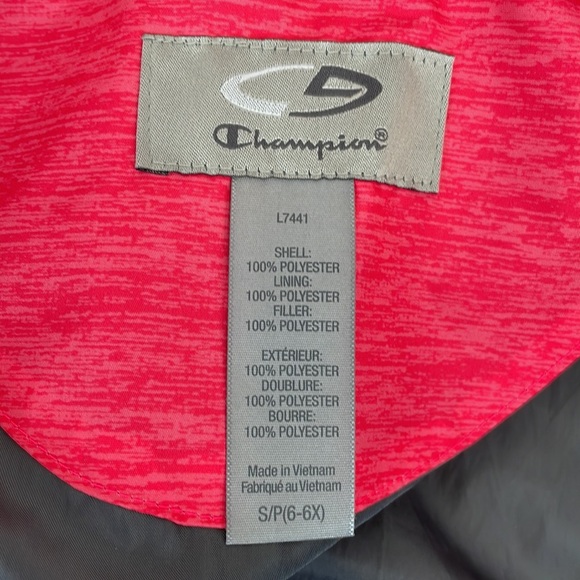 EUC- Girls Champion 3 In 1 Jacket  Size 6/6X - Picture 8 of 11